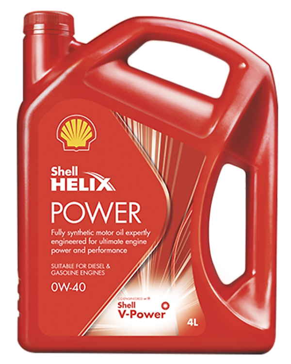 Shell Helix Power Fully Synthetic 0W-40 (4Liters) - Car Gasoline Engine Oil